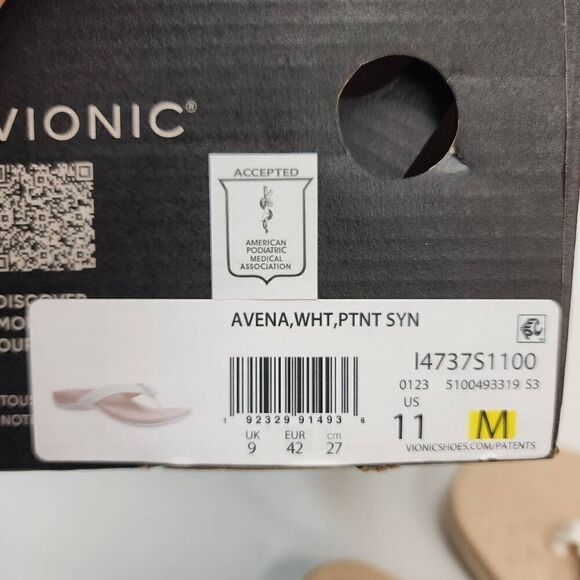 Vionic Size 11 Avena Women's Arch Supportive Flip Flop Orthotic Sandal New - Picture 10 of 10